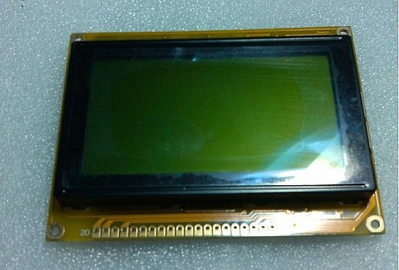 黄绿膜12864点阵液晶